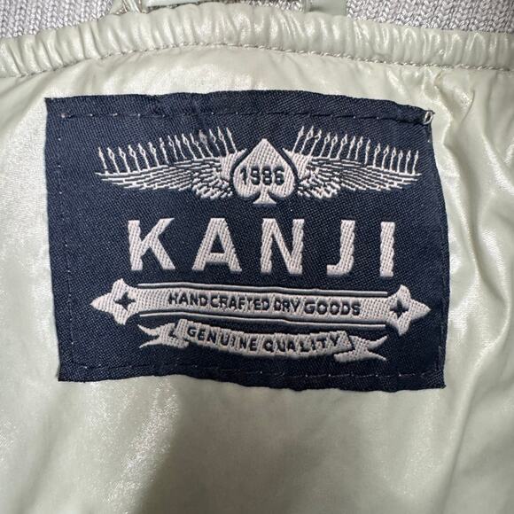 Kanji Jacket Mens Gray Full Zip Waxed Coated Japanese Utility Field 2X-Large XXL - Picture 2 of 11